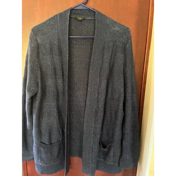 Talbots 100% Linen Long Blue Open Cardigan Sz XL - Picture 7 of 7